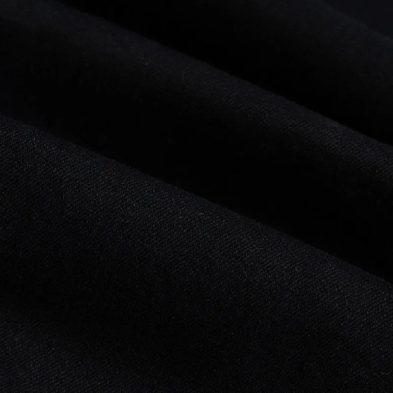 Pure Black Stretch Fit High Street Fit Men's Jeans