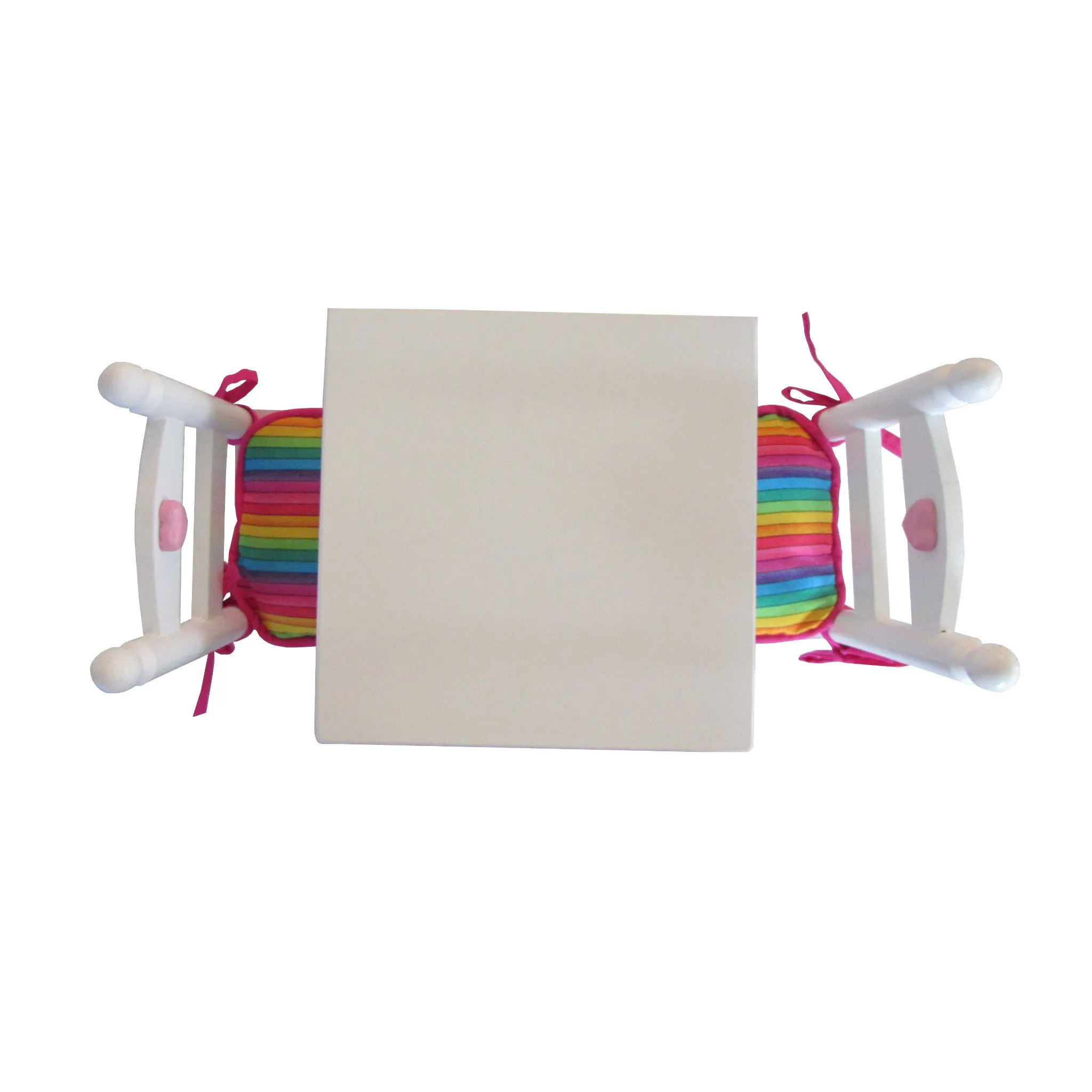 Rainbow Doll Chair Cushions for 18-inch Dolls