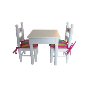 Rainbow Doll Chair Cushions for 18-inch Dolls
