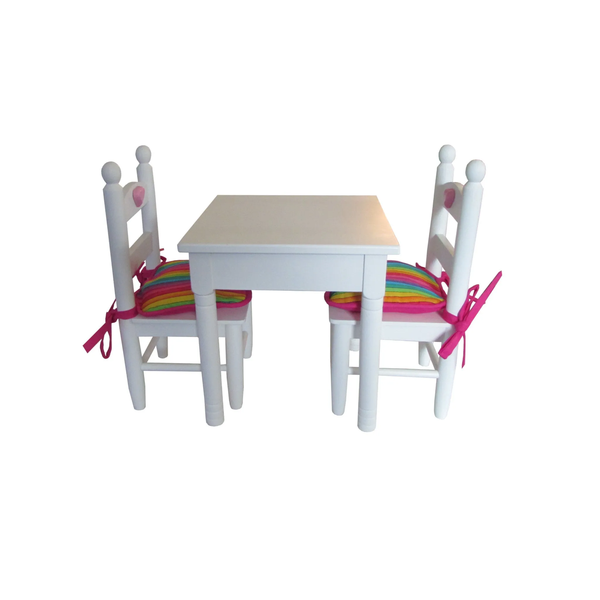 Rainbow Doll Chair Cushions for 18-inch Dolls