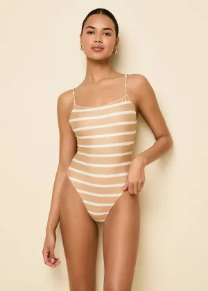 Renna One Piece Camel Stripe