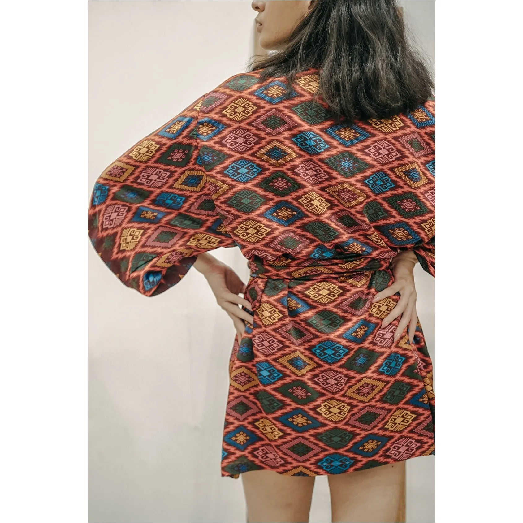 Short Silk Robe