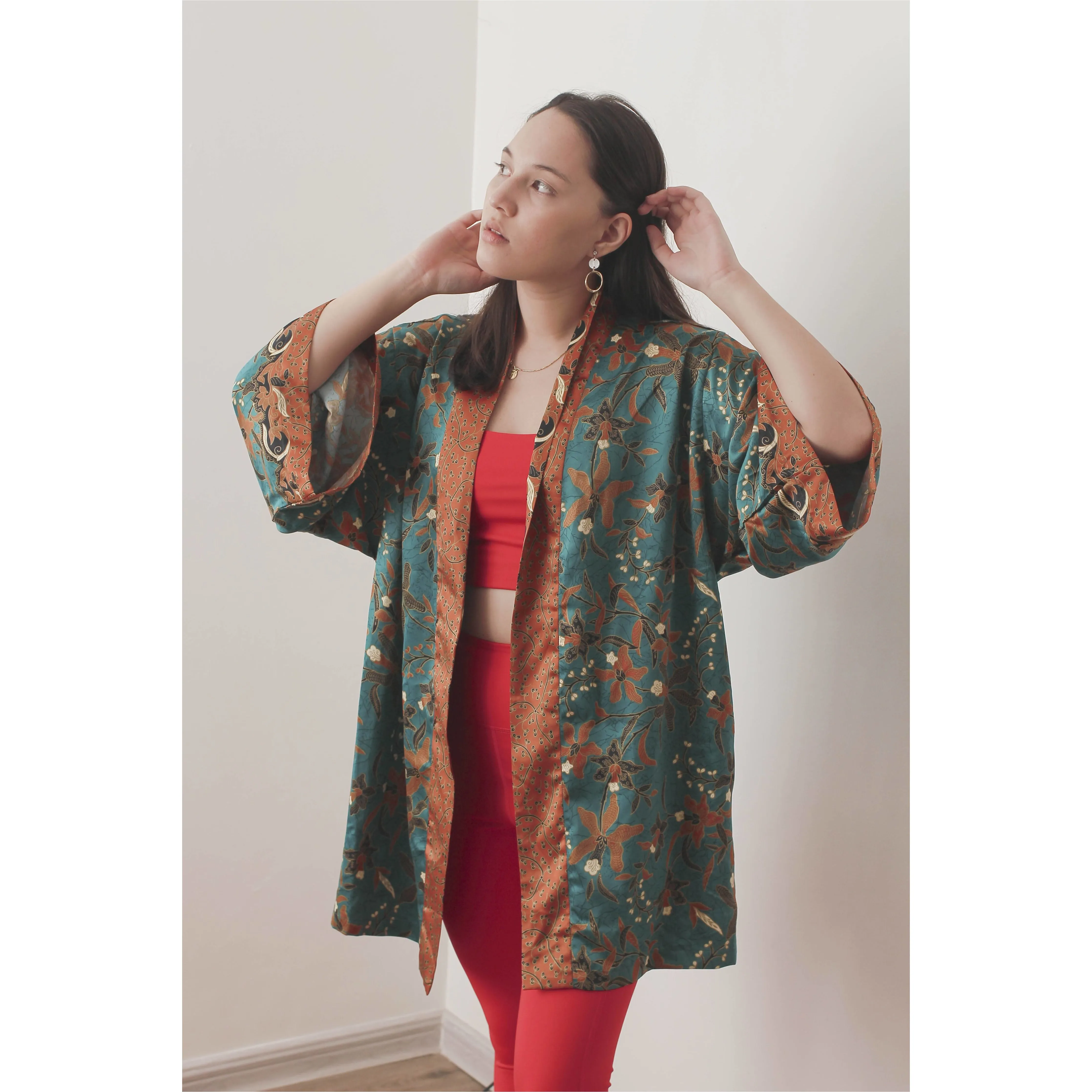 Short Silk Robe