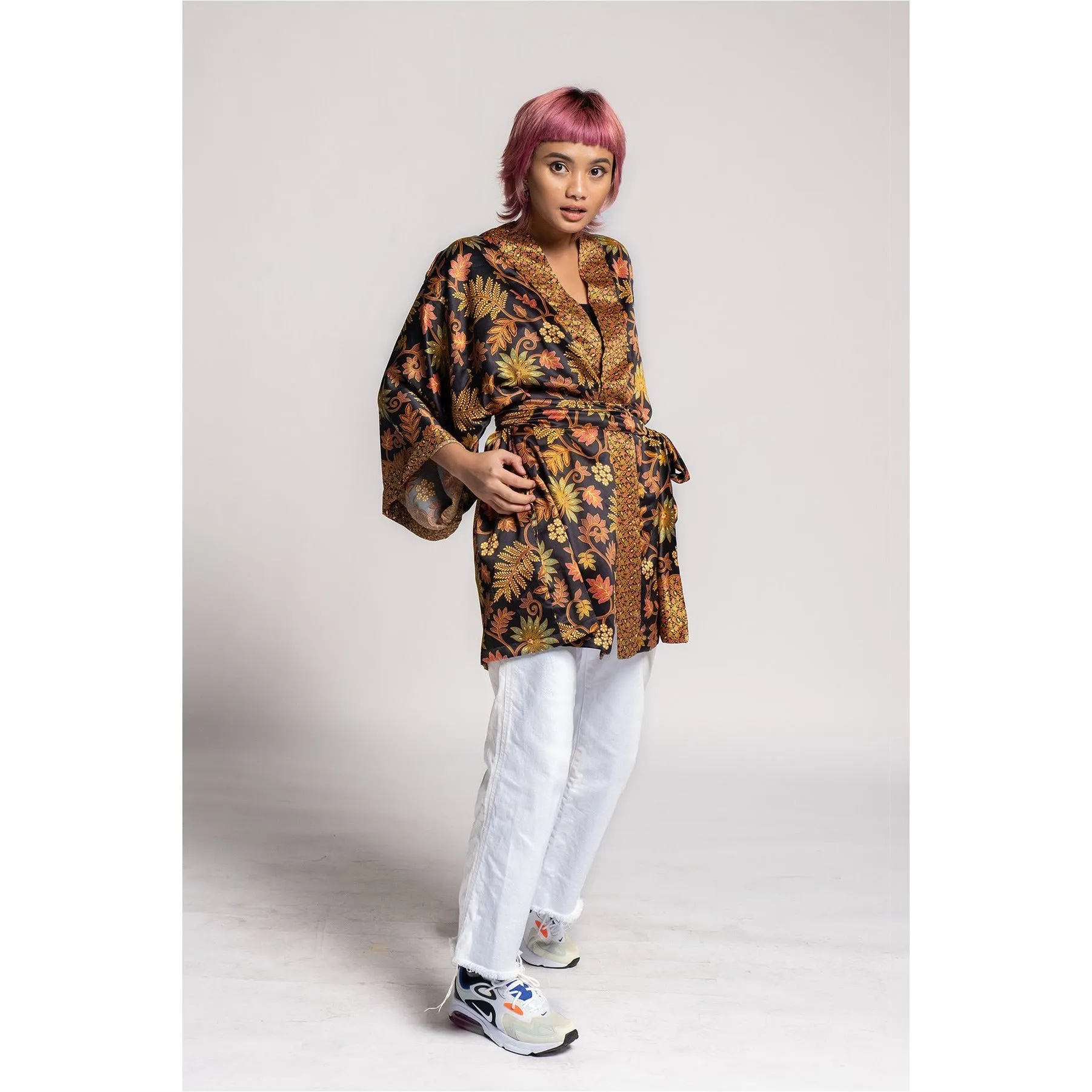 Short Silk Robe