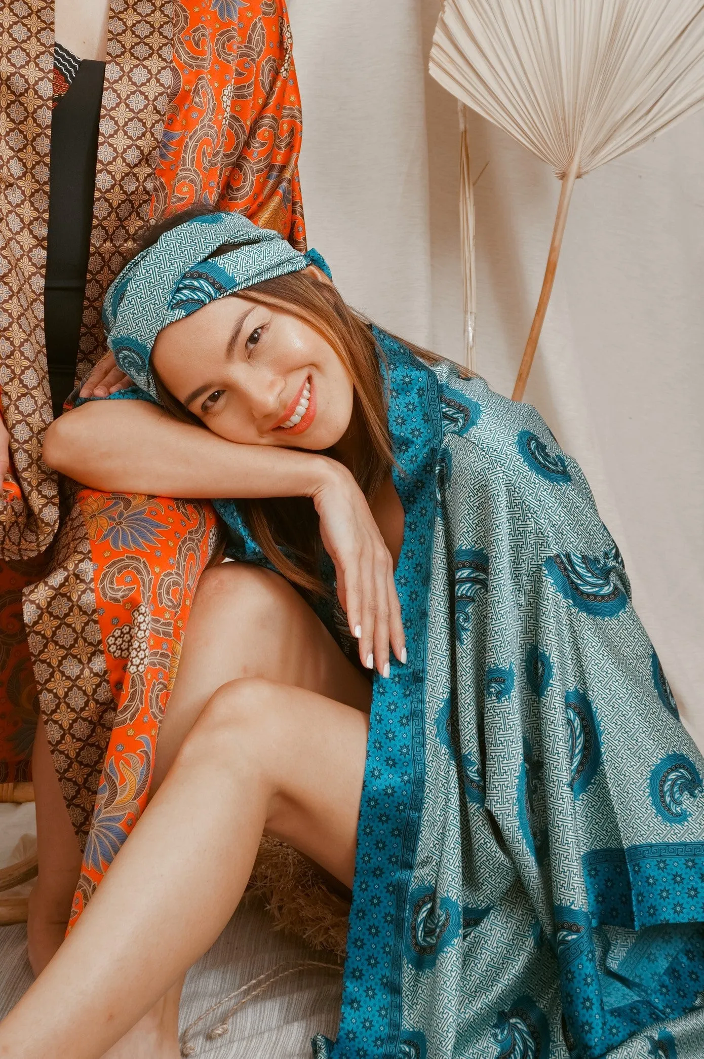 Short Silk Robe