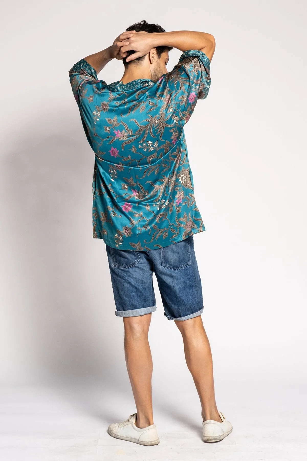 Short Silk Robe