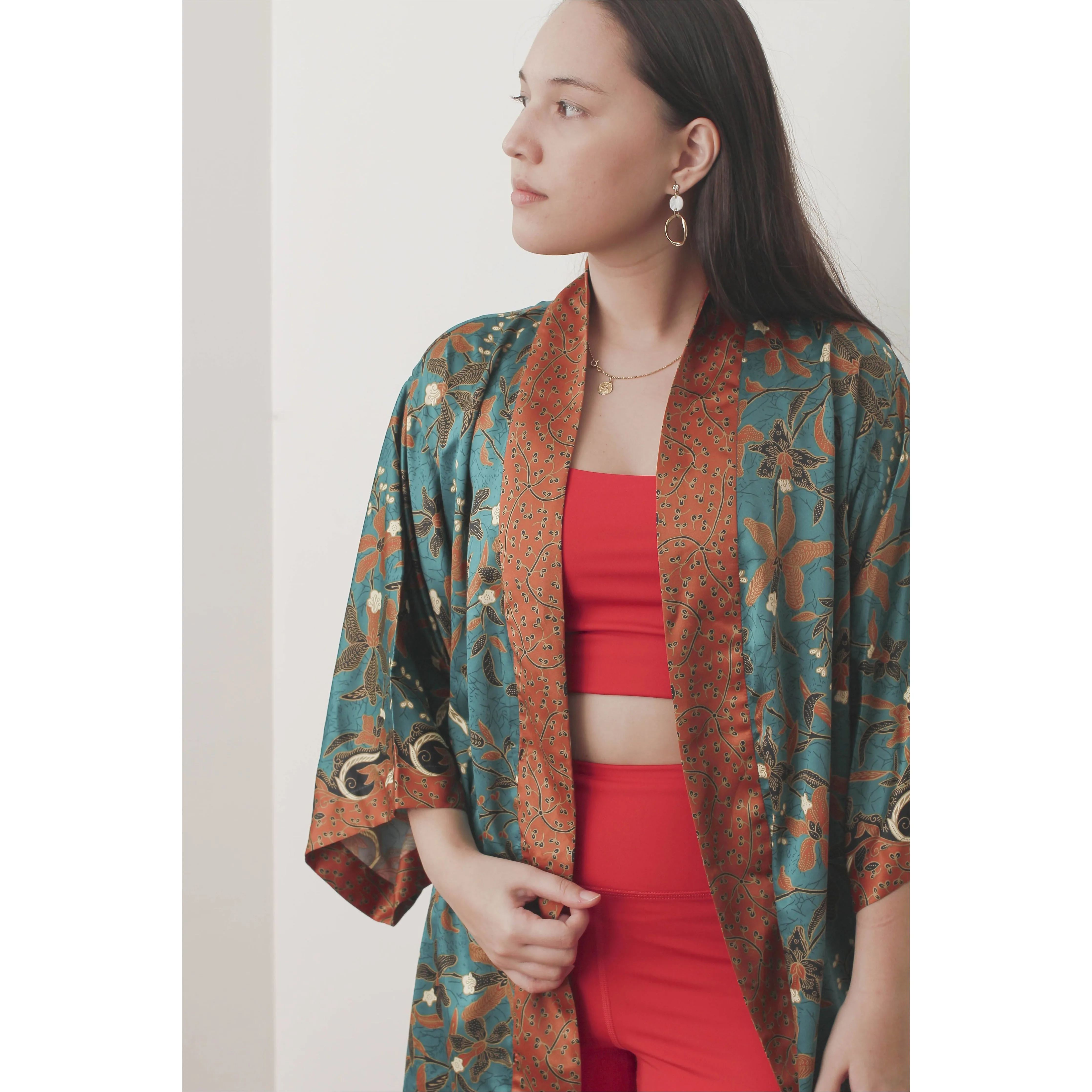 Short Silk Robe