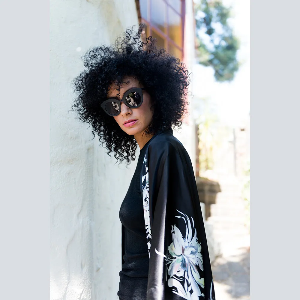 Silk Yuri Short Kimono Robe