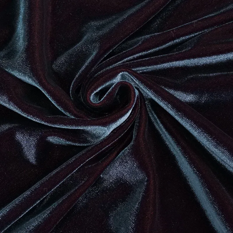 SKT141 daily life Black and red deep V neck sexy girls velvet loose lace belted dress
