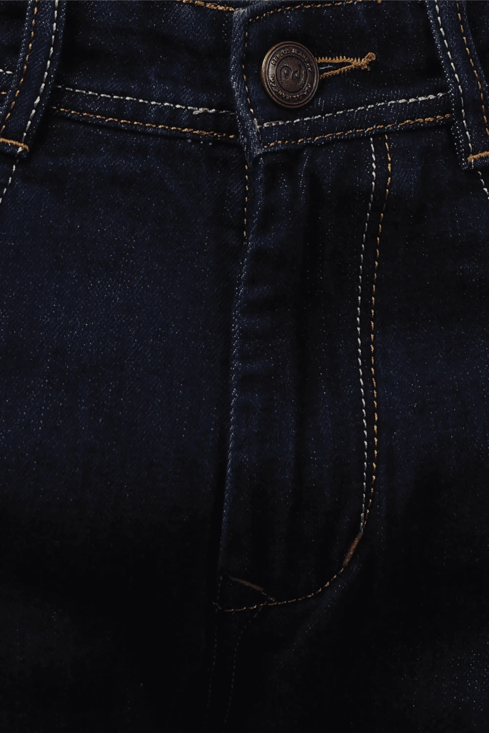 Slim Fit Dark Blue Denim Jeans For Men