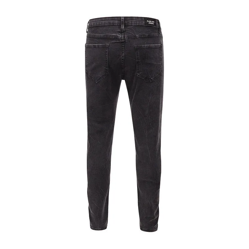 Snowflake washed slim-fit jeans