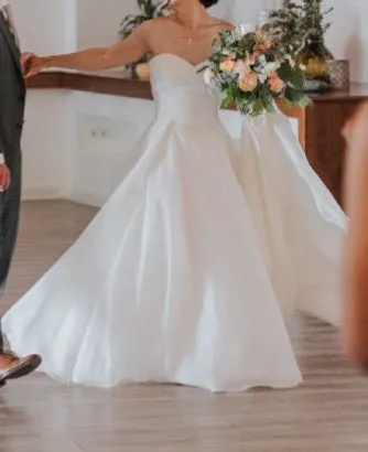 Strapless Organza Wedding Gown All Sizes/Colors