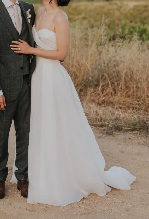 Strapless Organza Wedding Gown All Sizes/Colors
