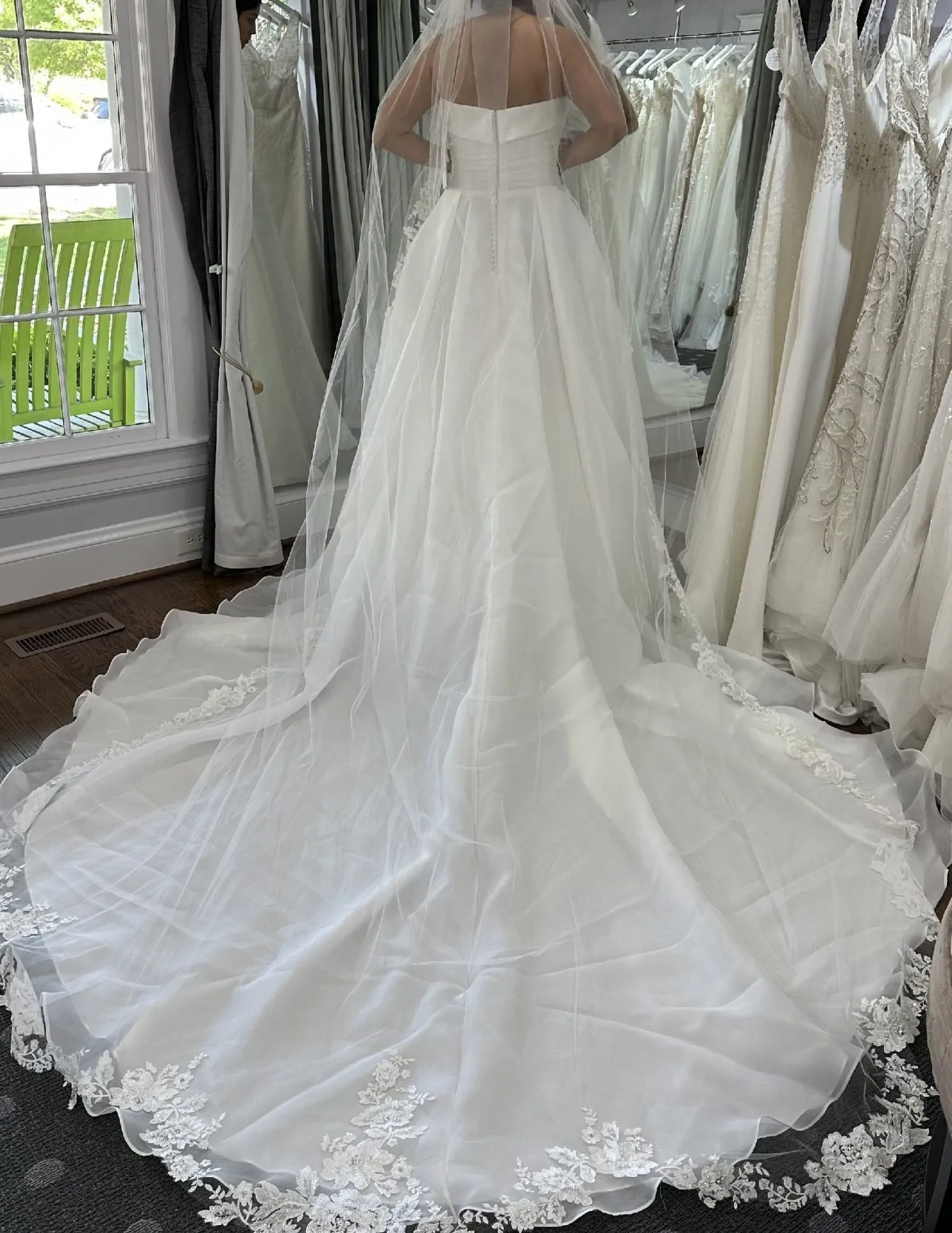 Strapless Organza Wedding Gown All Sizes/Colors