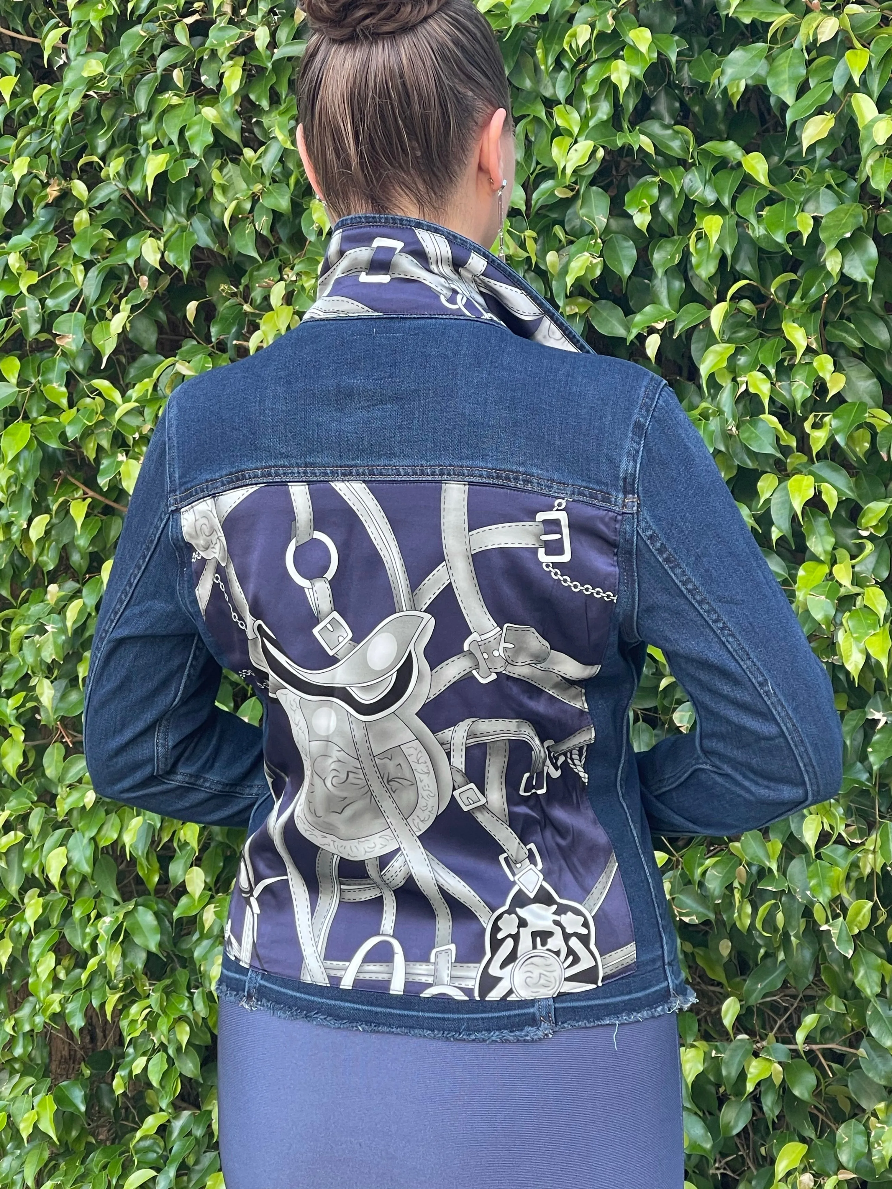 The Dark Denim Jacket / Silver Equestrian