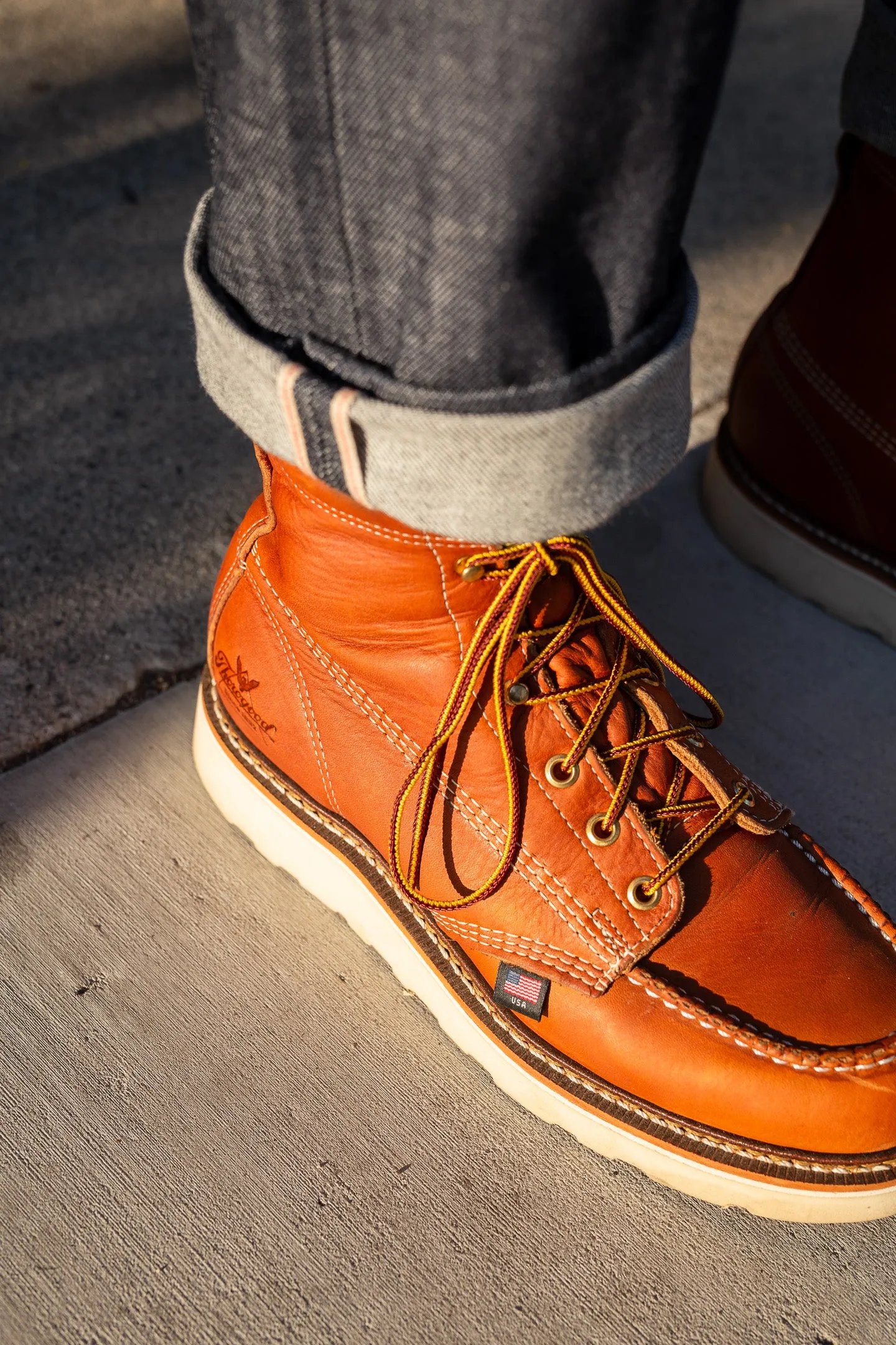 Thorogood Boots - American Heritage 6" Tobacco Moc Toe