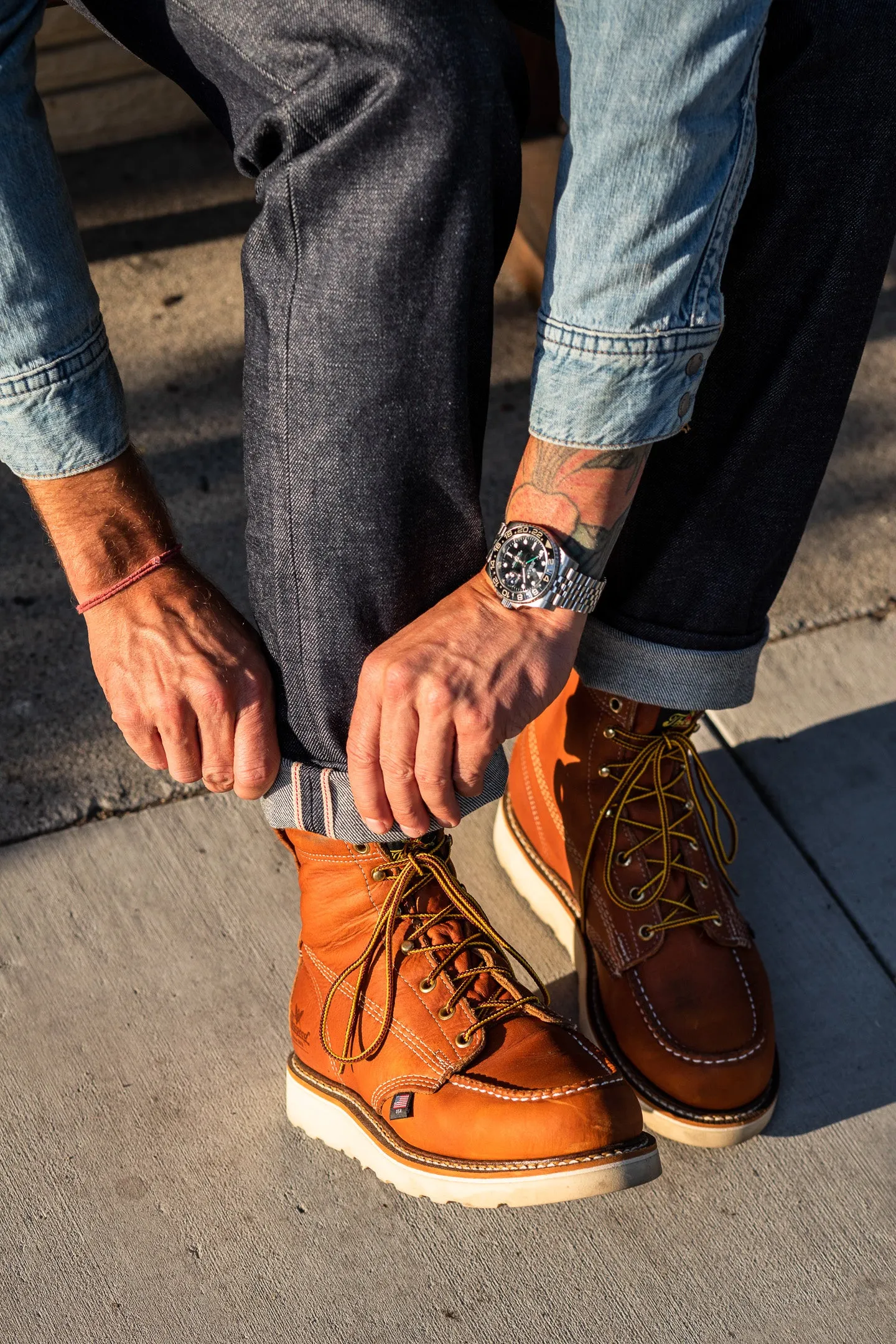 Thorogood Boots - American Heritage 6" Tobacco Moc Toe