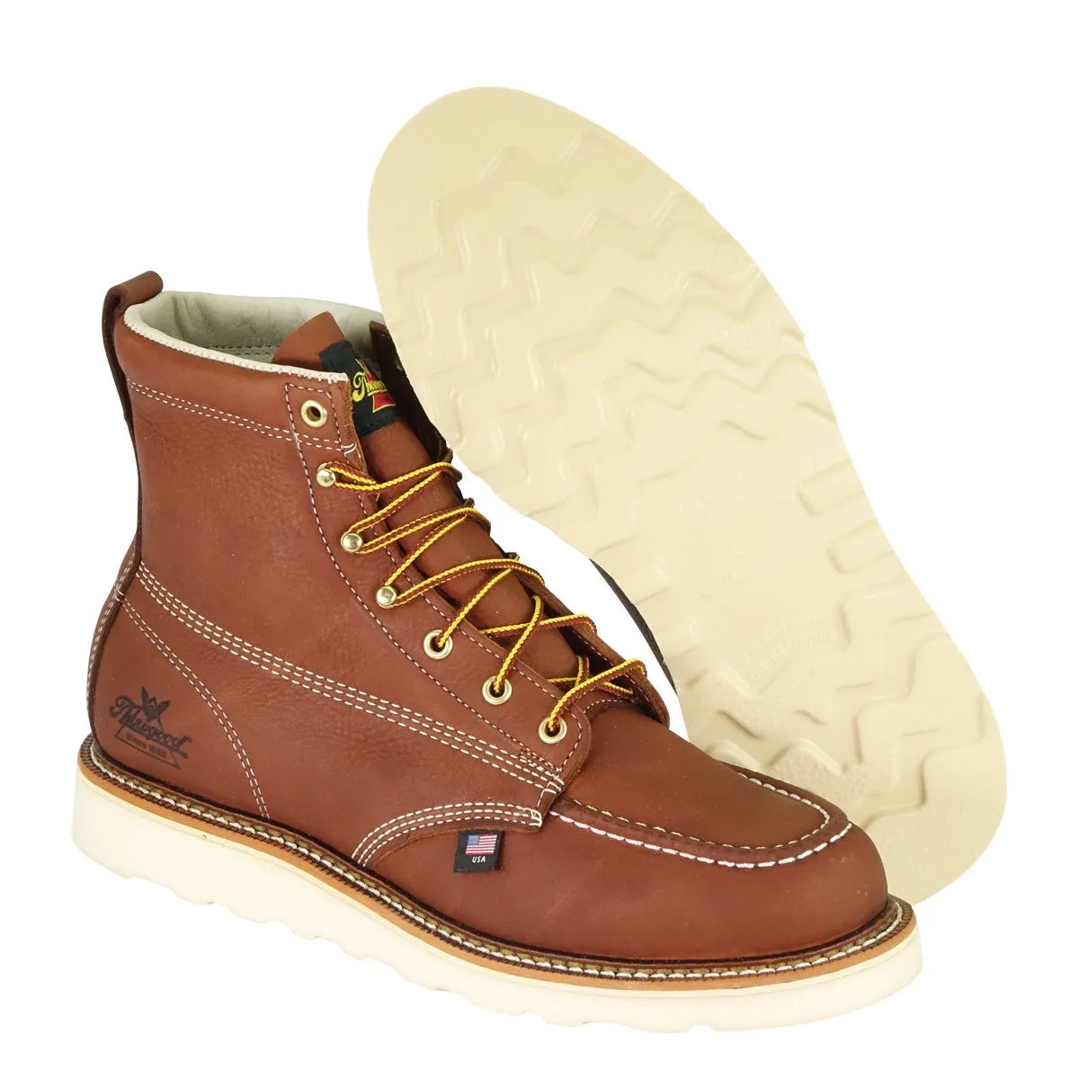 Thorogood Boots - American Heritage 6" Tobacco Moc Toe