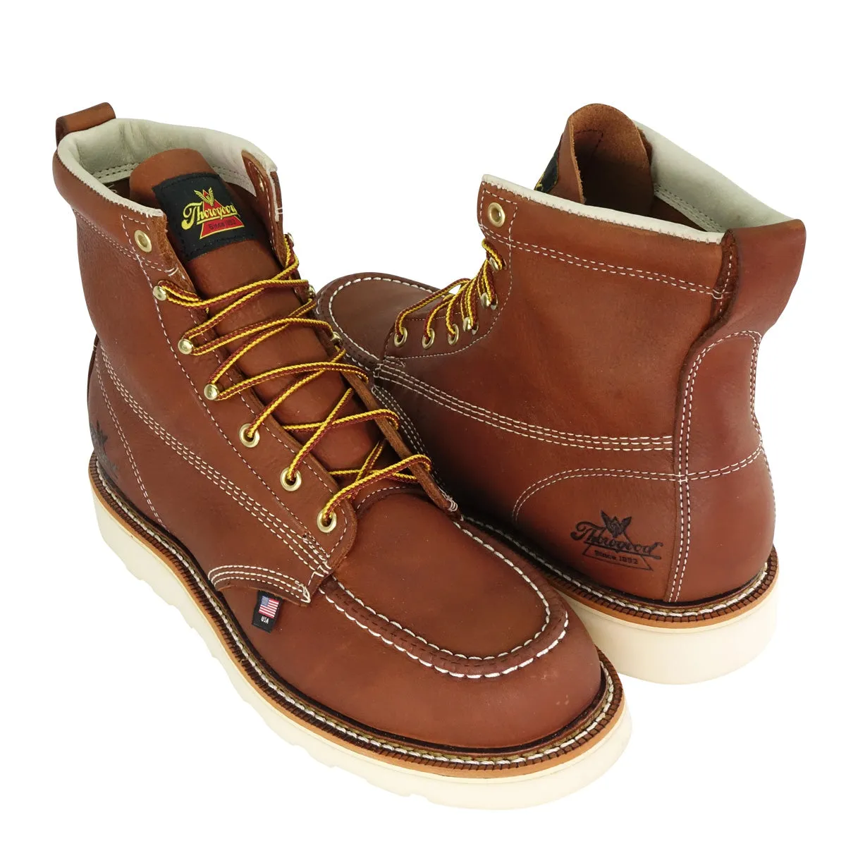Thorogood Boots - American Heritage 6" Tobacco Moc Toe