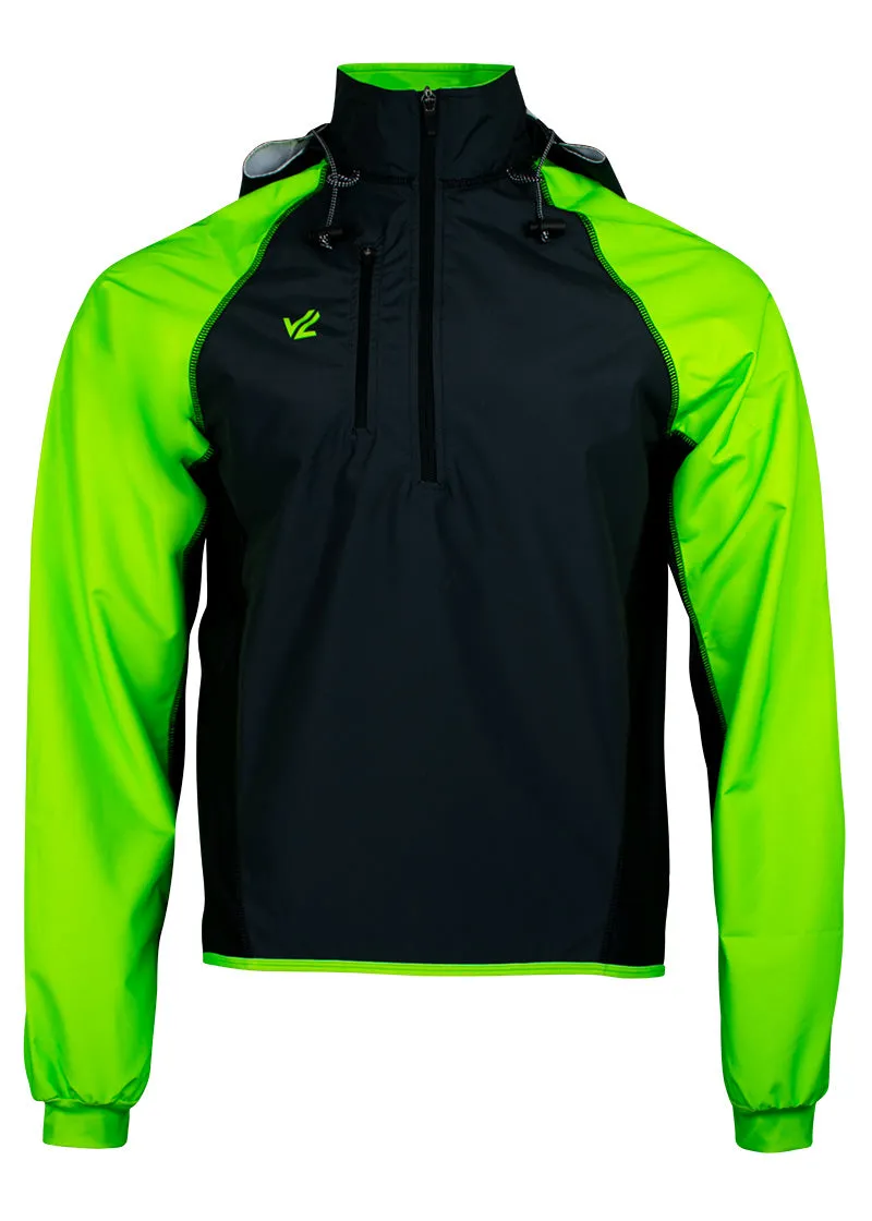 Unisex Classic Sequel Splash Jacket Carbon/Hi-Viz Green