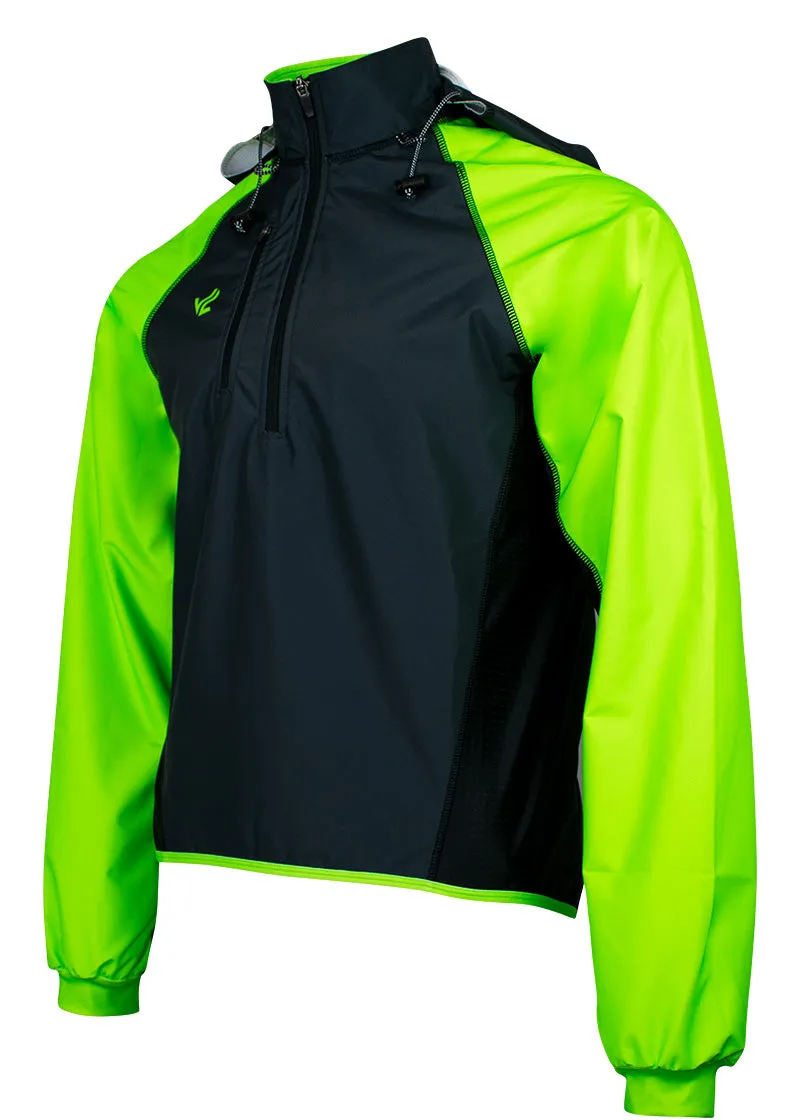 Unisex Classic Sequel Splash Jacket Carbon/Hi-Viz Green