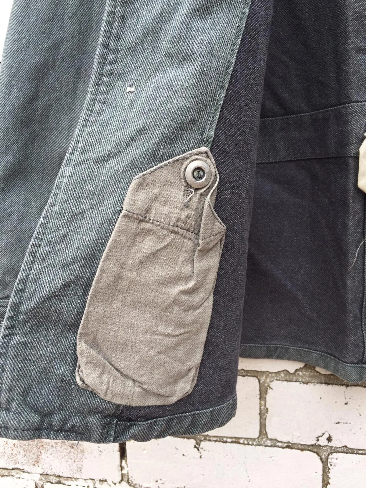 Vintage Salt & Pepper Thick Denim Jacket