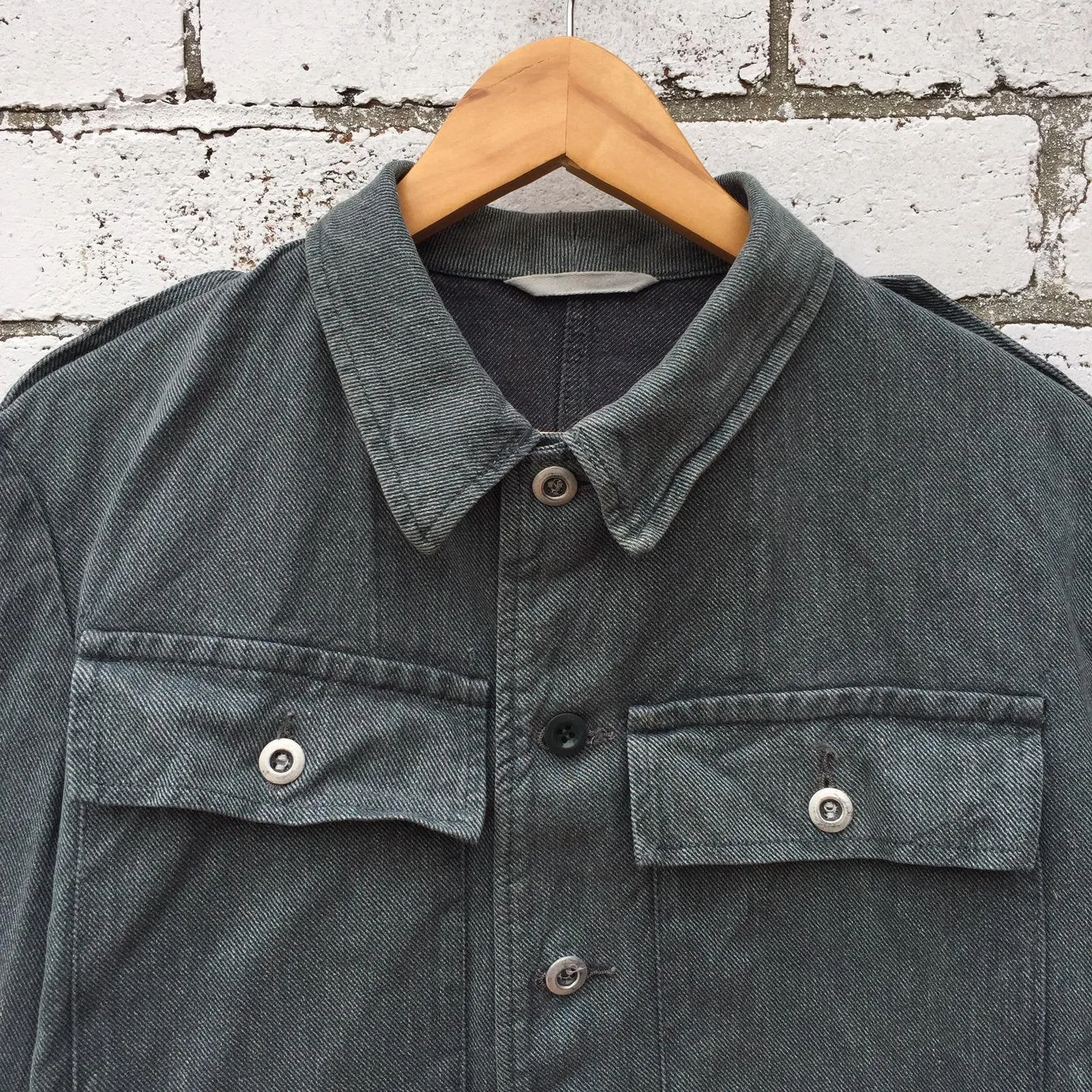 Vintage Salt & Pepper Thick Denim Jacket
