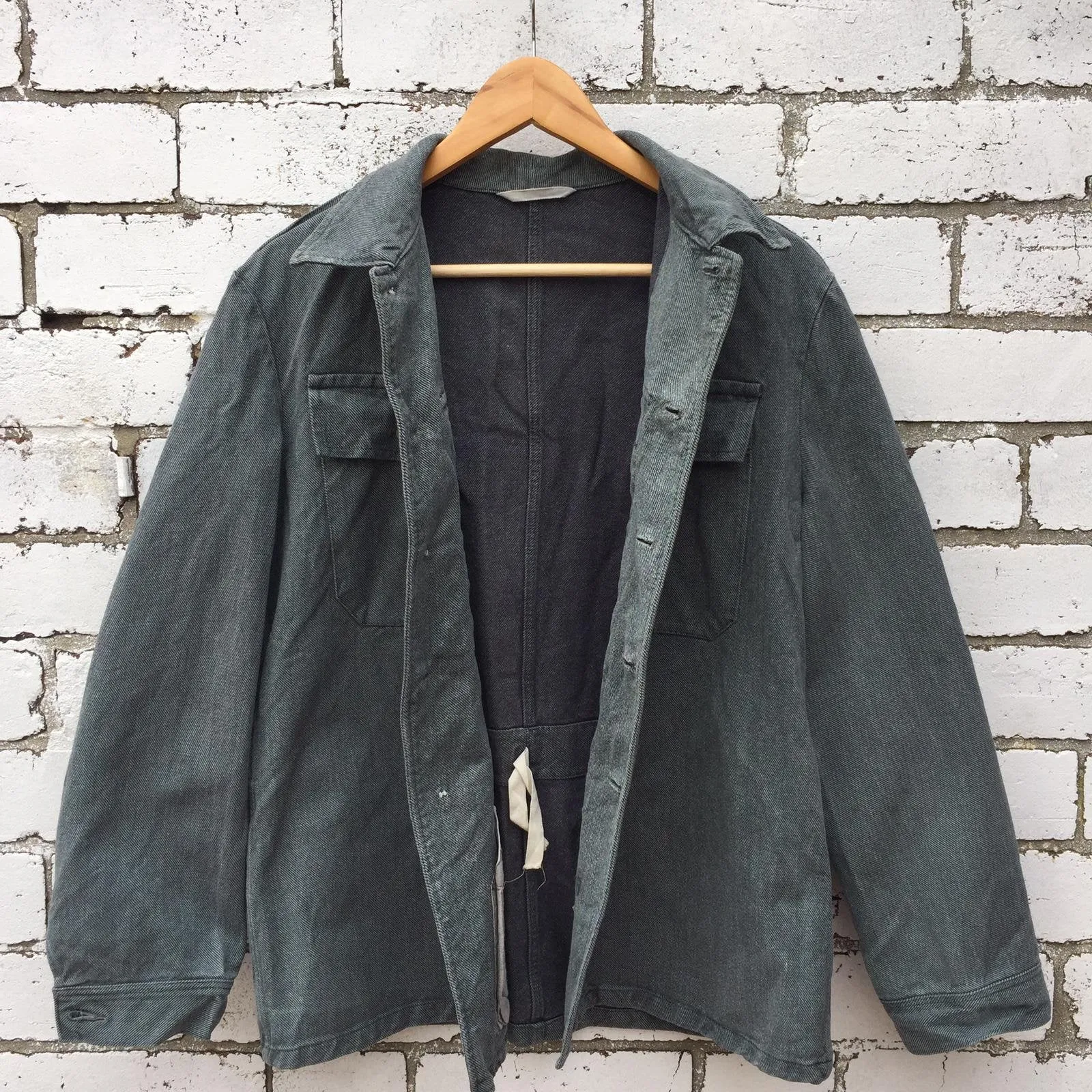 Vintage Salt & Pepper Thick Denim Jacket