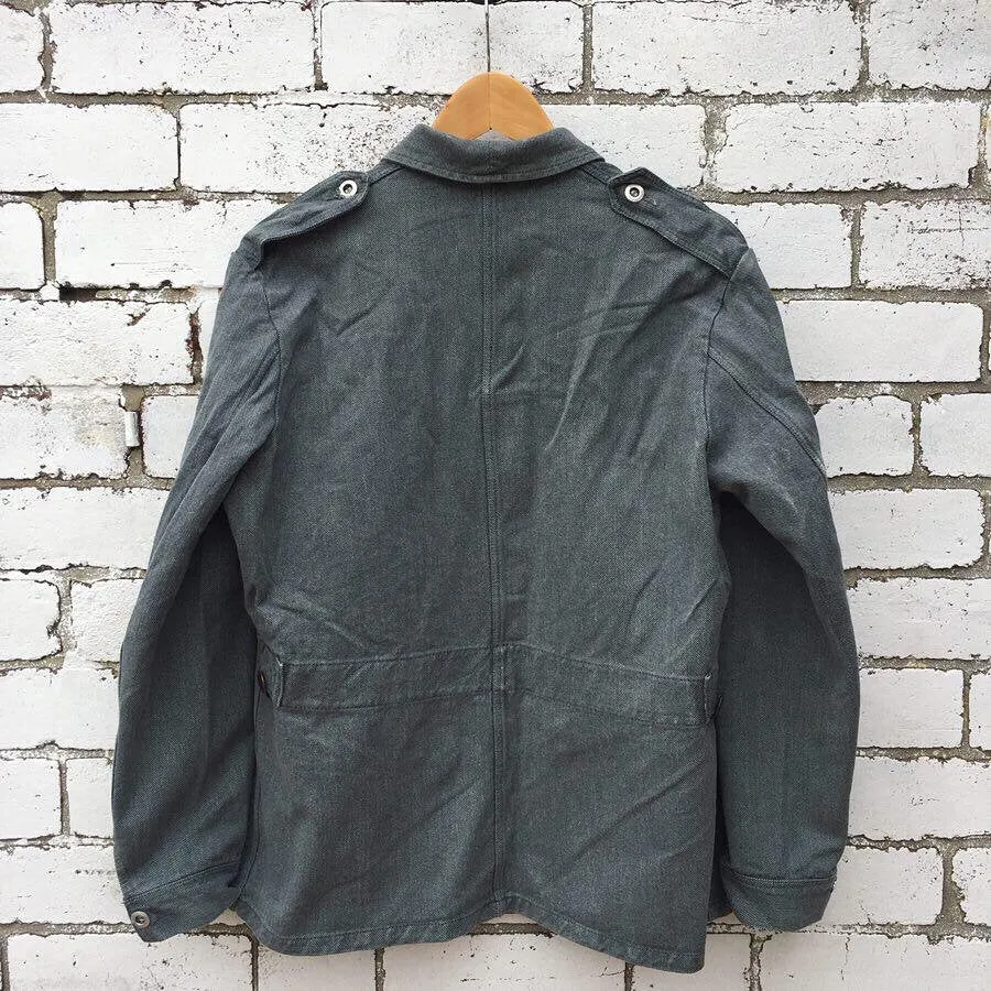 Vintage Salt & Pepper Thick Denim Jacket